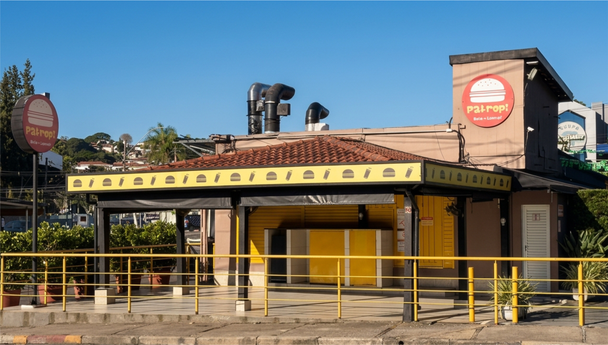 Fachada da Patropi Lanches Loja 01, na Av. Princesa D'Oeste, Campinas/SP